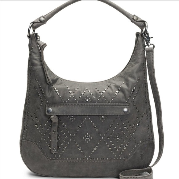 frye studded hobo